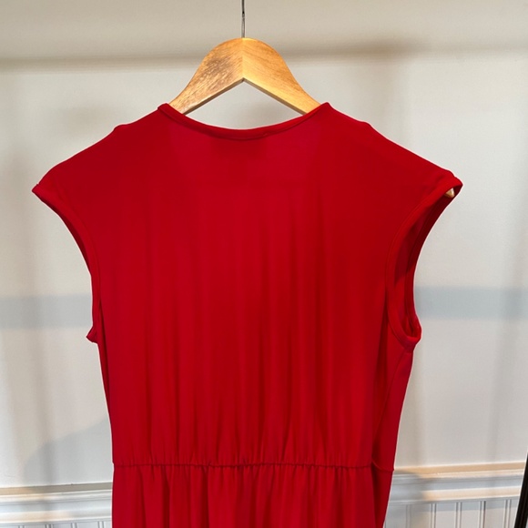Joseph Ribkoff Red Formal Capped Sleeve Dress Size 10 C007 - Picture 6 of 16